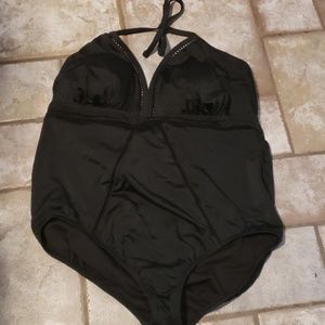Brand new! Black halter swimsuit. Size 2X